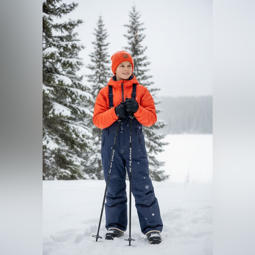 Hanna Andersson Kids Snow Bibs – Size 150 – Navy Insulated Winter Pants